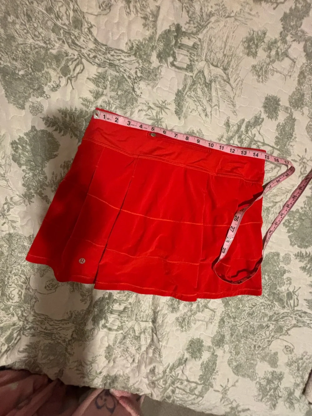 lululemon sz 8 Tall Pace Setter Red Skirt skort athleisure loungewear game day